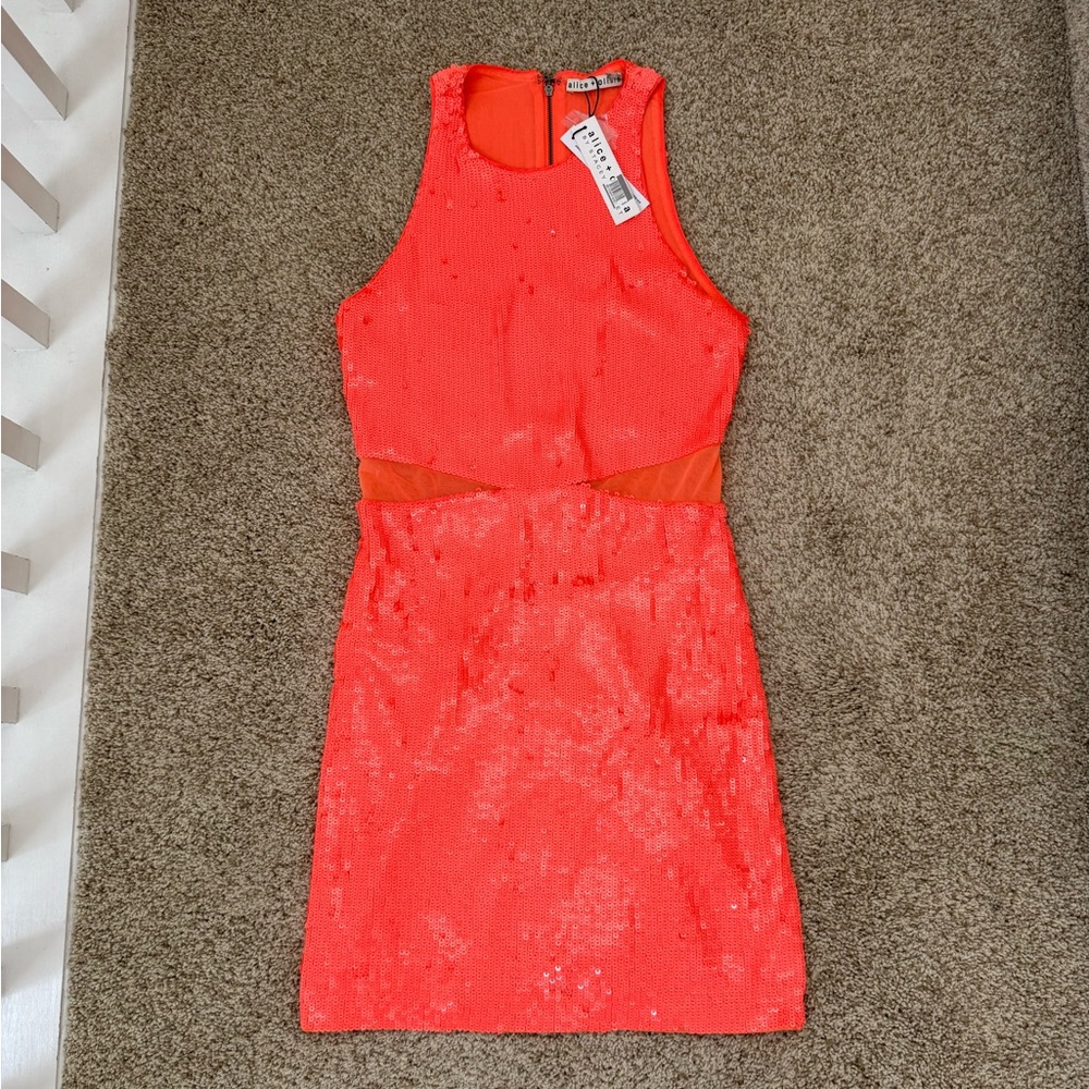 NWT Alice + Olivia Sequin Minidress Size 4